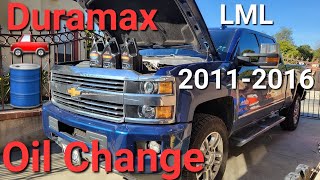 ENGINE Oil Change 2011-2016 Diesel 6 6L Duramax LML DETAILED GMC Chevy 2500