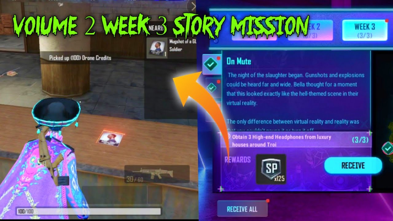 EASY WAY TO COMPLETE VOLUME 2 WEEK 3 STORY MISSION PUBG NEW STATE