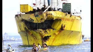 Top 10 Big Ships Crashing Compilation! Ships Crash Collision