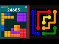 Block Blast Puzzle VS Flow Free Puzzle All Levels 
