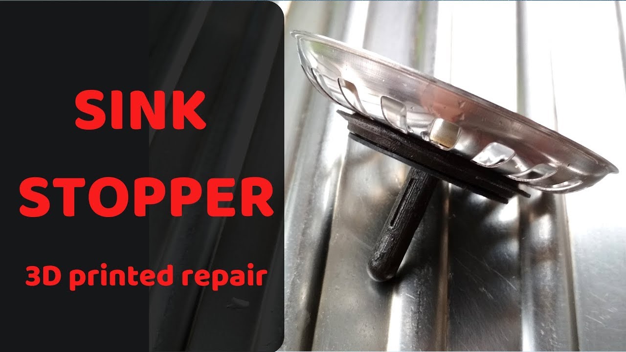 Sink stopper repair 3D printing for the rescue YouTube
