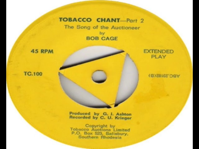 tobacco auctioneer chants from the past Bob Cage Tobacco Chant Part 2 The Song Of The Auctioneer