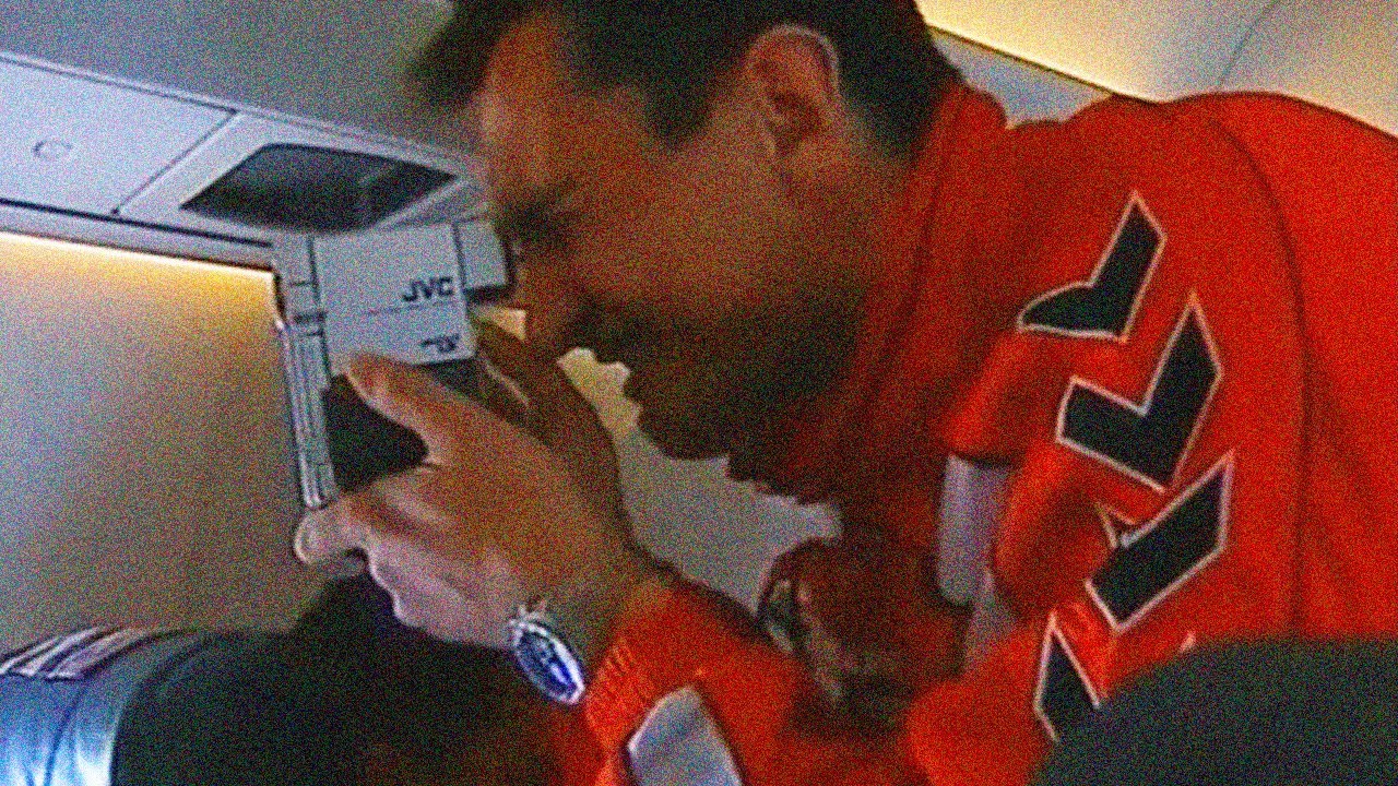 Déplacement de l'équipe du Nîmes Olympique à Lorient avant sa demi-finale de Coupe de France 2002