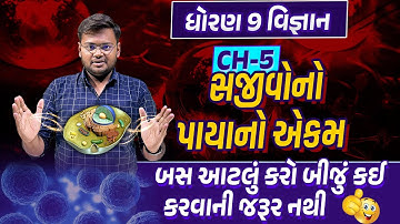 Std 9 Science Ch 5 સજીવોનો પાયાનો એકમ | Dhoran 9 વિજ્ઞાન GSEB 2023 | Hiren Nasit