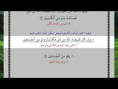 وإن كان قميصه قد من دبر فكذبت وهو من الصادقين 27