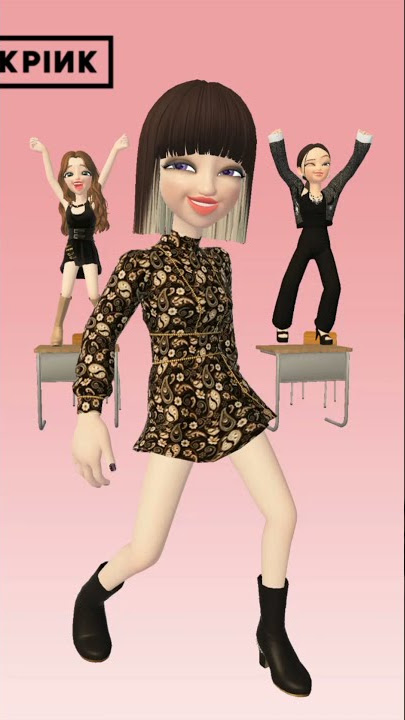 amarela, where have you and spring time challenge in zepeto with blackpink #Blackpinkzpt #shorts