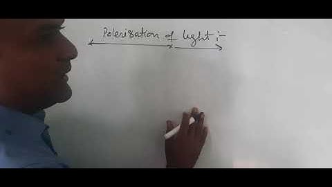 Introduction  of polarization  of light