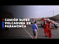 🔵🔴Paramonga: Camión que transportaba oxígeno sufrió una volcadura