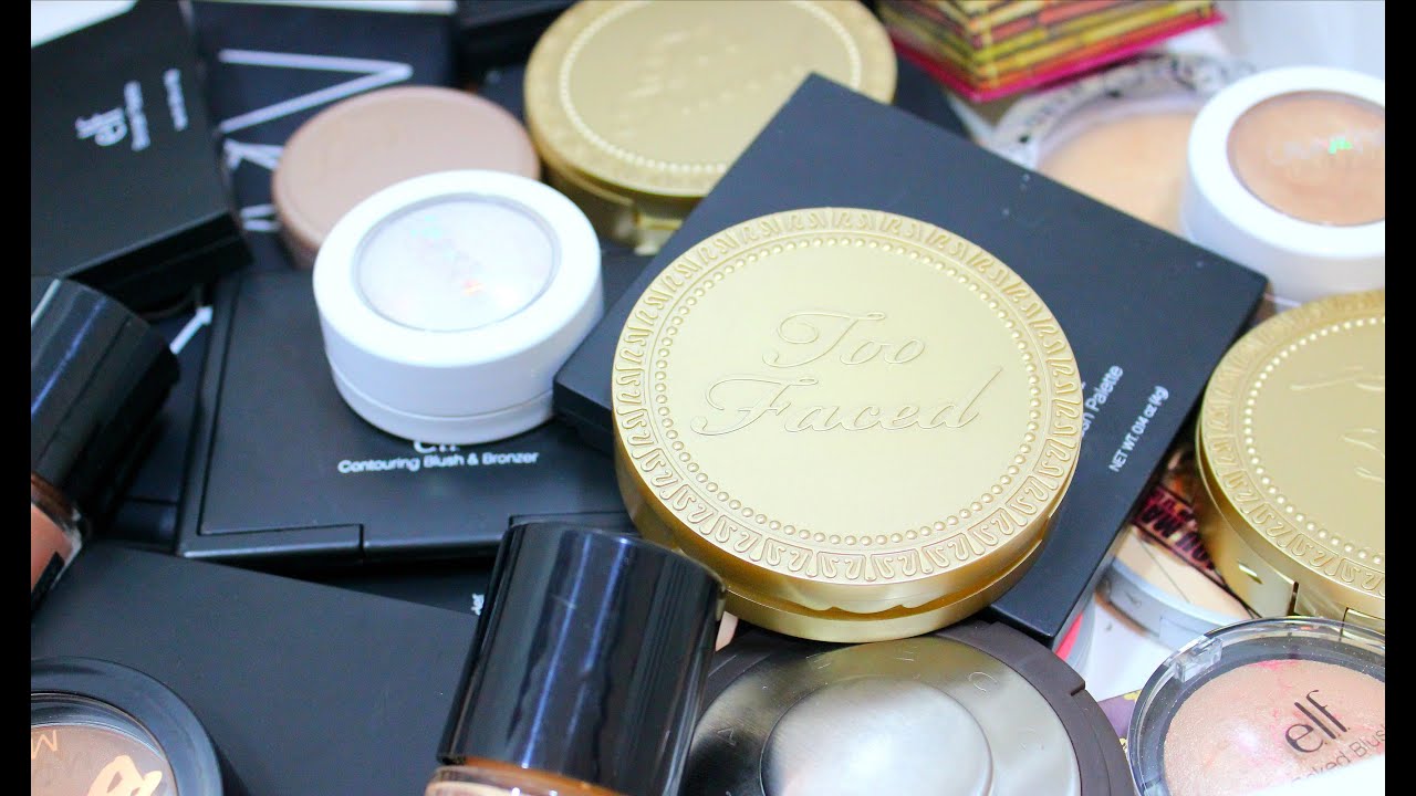 HUGE MAKEUP DECLUTTER: BRONZER AND HIGHLIGHTER