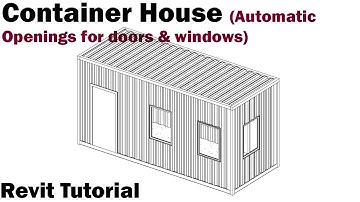 Revit Tutorial - Container House (Wall Command)