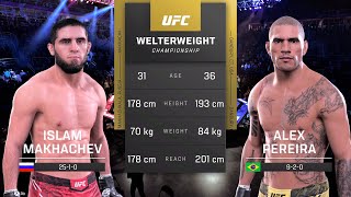 Islam Makhachev vs Alex Pereira Full Fight - UFC 5 Fight Night