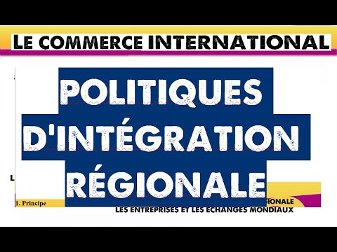 Vidéo: Quels sont les niveaux d'intégration régionale ?
