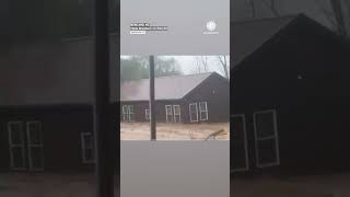 Man Record His Home Washing Away in NC Floods