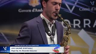 ANDORRA SAX FEST 2023: Luis Salomé (Portugal) plays Elegie Op. 44, Alexander Glazunov