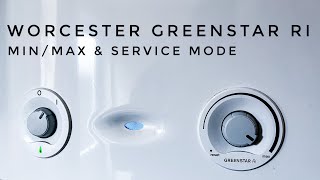 How to put a Worcester Greenstar Ri in to service mode
