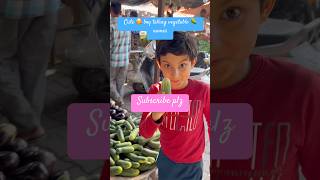 cutest boy Telling vegetable 🍆 Names | local market | #vegetables #viralvideo #knowledge