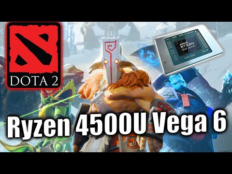 Ryzen 4500U Vega 6 - DOTA 2 - Gameplay Test - Lenovo Ideapad 5