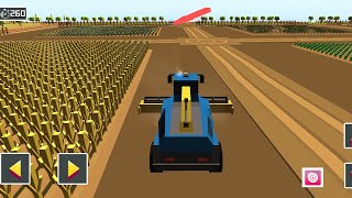 Blocky Plow Harvester Simulator 2 - Harvester Rice Culture | #Blocky Farm Mobile | screenshot 5