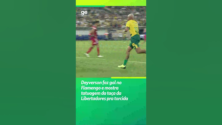 DEYVERSON FAZ GOL NO FLAMENGO E MOSTRA TATUAGEM DA TAÇA DA DA LIBERTADORES | #shorts | ge.globo