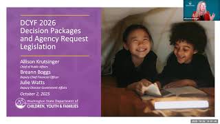 DCYF 2026 ARL/DP Legislative Session Webinar - October 2, 2025