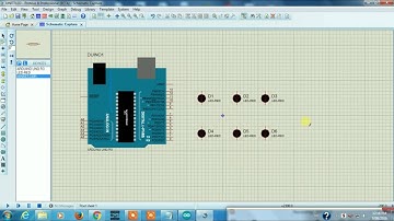 LED Knight Rider Arduino Proteus Simulation Tutorial # 4