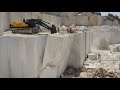 The extremely dangerous quarrying process and the incredible granite production process