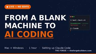 Follow Along - Setting Up Claude Code From Zero - Super Beginners Friendly — Live, No Edits on Mac