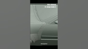 How I make fender widebody in blender - Civic EG6 Widebody - 01-  #trending #shorts #civic #honda