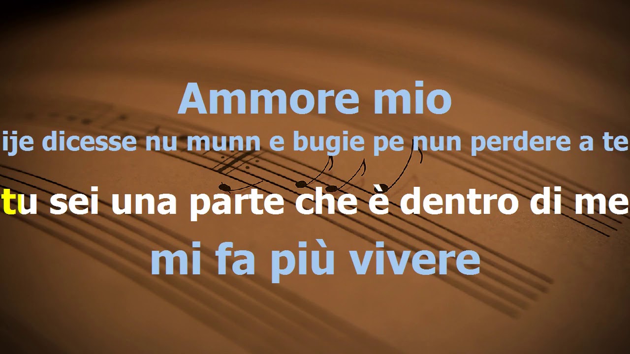 Ammore mio Franco Calone Karaoke By VuErre Music