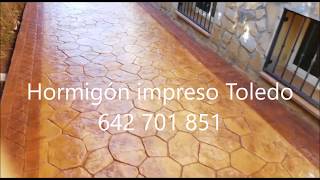 Hormigón impreso en Carranque Toledo