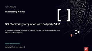 OCI Monitoring Integration with 3rd party SIEM screenshot 3