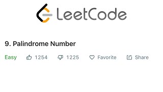 LeetCode Palindrome Number Solution Explained - Java