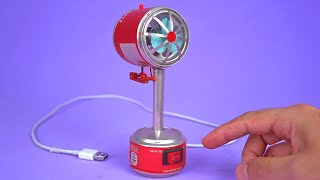 Mini Usb Fan Made With Soda Cans #Shorts