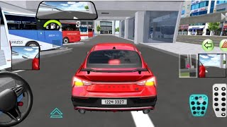 New AVENTRA N red car and new four Lines roads 😀🛣️ 3D Driving class gameplay #viralvideo