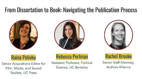 From Dissertation to Book: Navigating the Publication Process (2023)