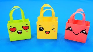Кавайные Сумочки Из Бумаги. Веселый Пакетик Для Подарка / Origami Gift Bags / How To Make Paper Bags
