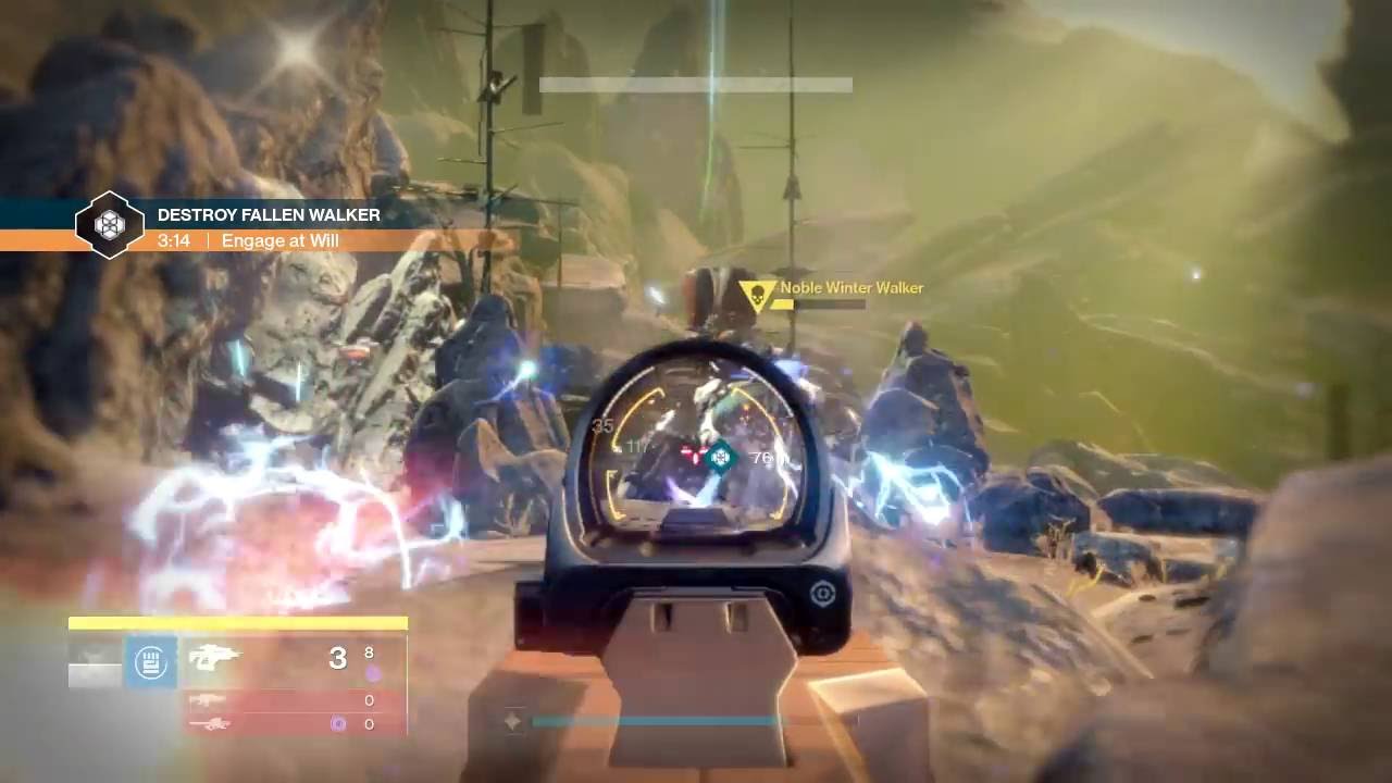 Destiny Public Event - Defeat The Noble Winter Walker (Mars)