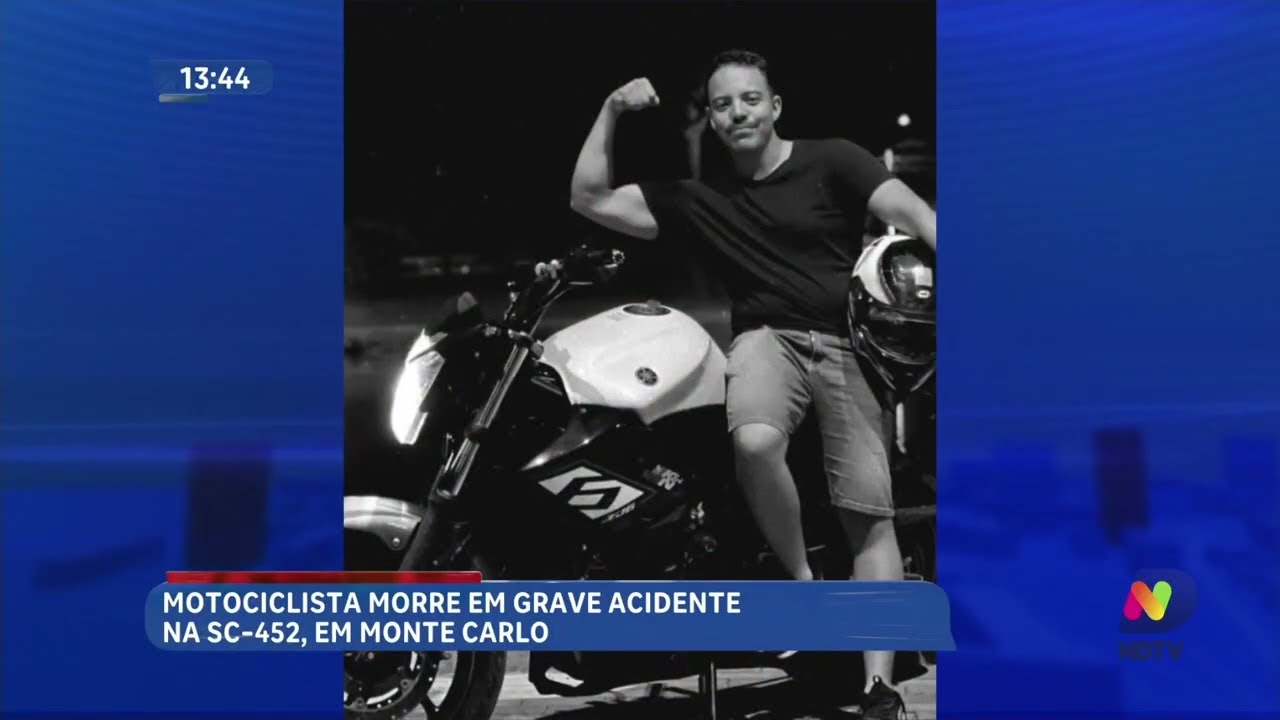 Motociclista morre após cavalo invadir a SC-452 em Monte Carlo