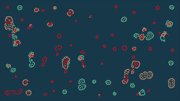 Life-like particle automata