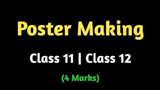 Poster Making tips and tricks for class 12 and class 11 english