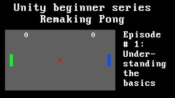 Making Pong Episode # 1 | Unity Beginner Series