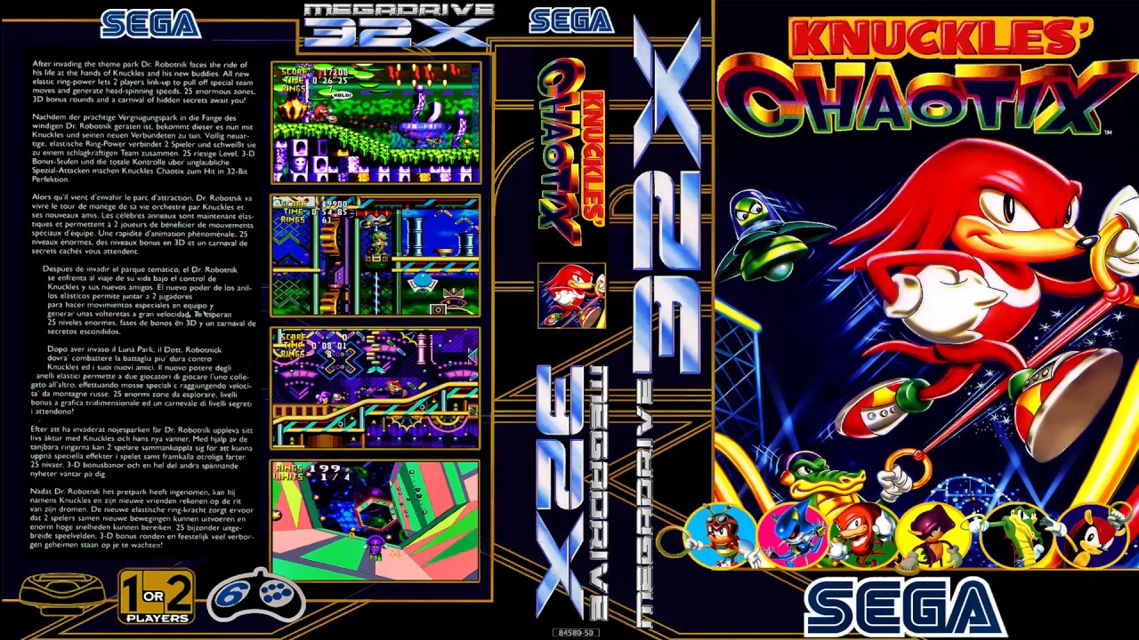 Knuckles' Chaotix Combination (Sega 32X) YouTube