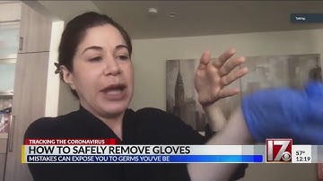 How to safely remove gloves