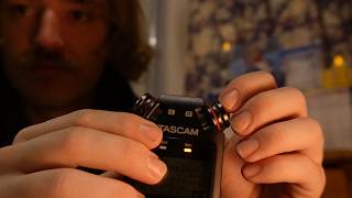 Tascam Focused ASMR | Soft and Gentle, mostly tapping, some scratching, cupping and soft whispers
