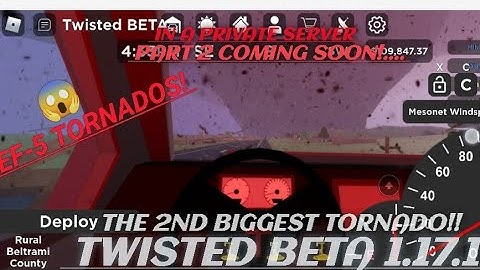(TWISTED BETA 1.17.1) A BIG EF 5 TORNADO IN ROBLOX!😱