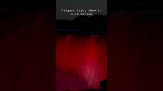 #niagarafalls Light show in #slowmotion