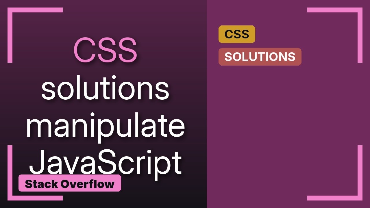 Manipulate CSS with javascript - YouTube