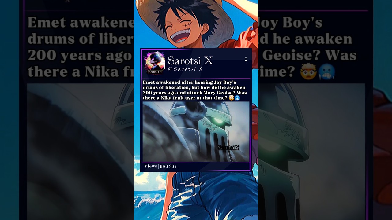 How did Emet awaken 200 years ago? #emet #luffy #joyboy #nika #onepiece