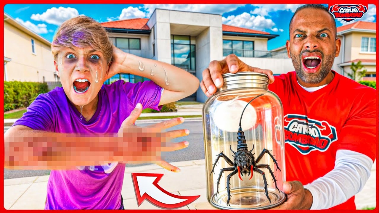 UM BICHO ESTRANHO PICOU O  ARTHUR ! - PASSOU MUITO MAL