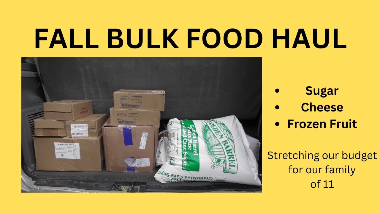 Fall Bulk Food Haul | Saving money on cheese and fruit
